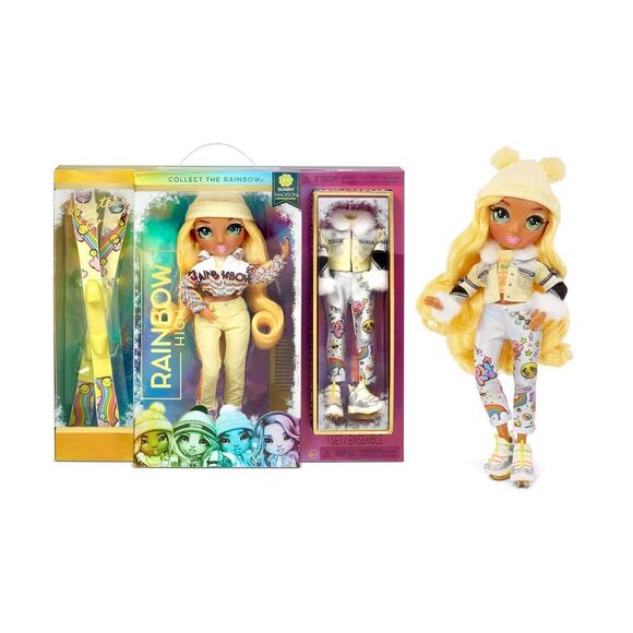 Rainbow High Winter Break Sunny Madison – Yellow Fashion Doll And Playset With - Picture 1 of 11